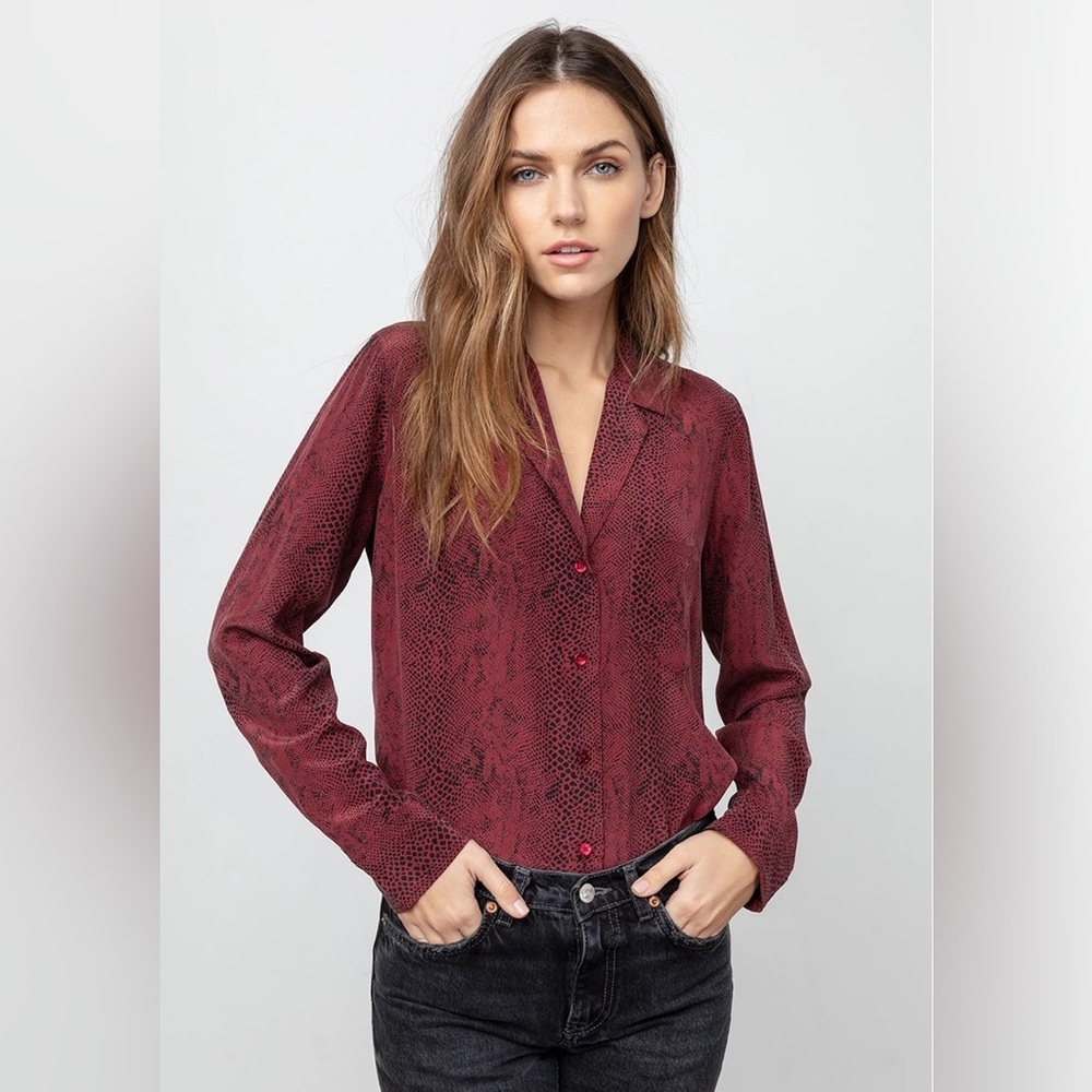 Rails Silk Python Button Down